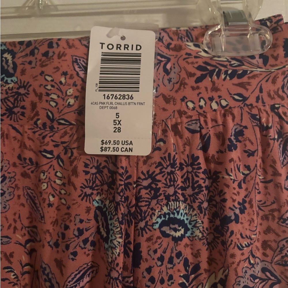 Floral Pink Midi Skirt - Picture 6 of 6